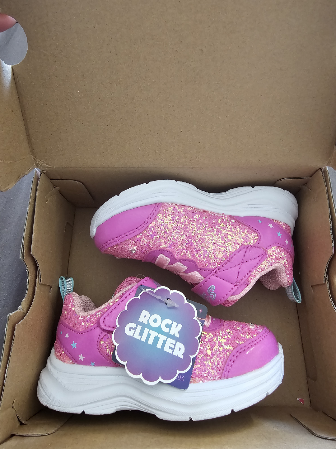 Skechers S Lights Glimmer Kicks Glitter N' Glow - Size 5 - photo 2
