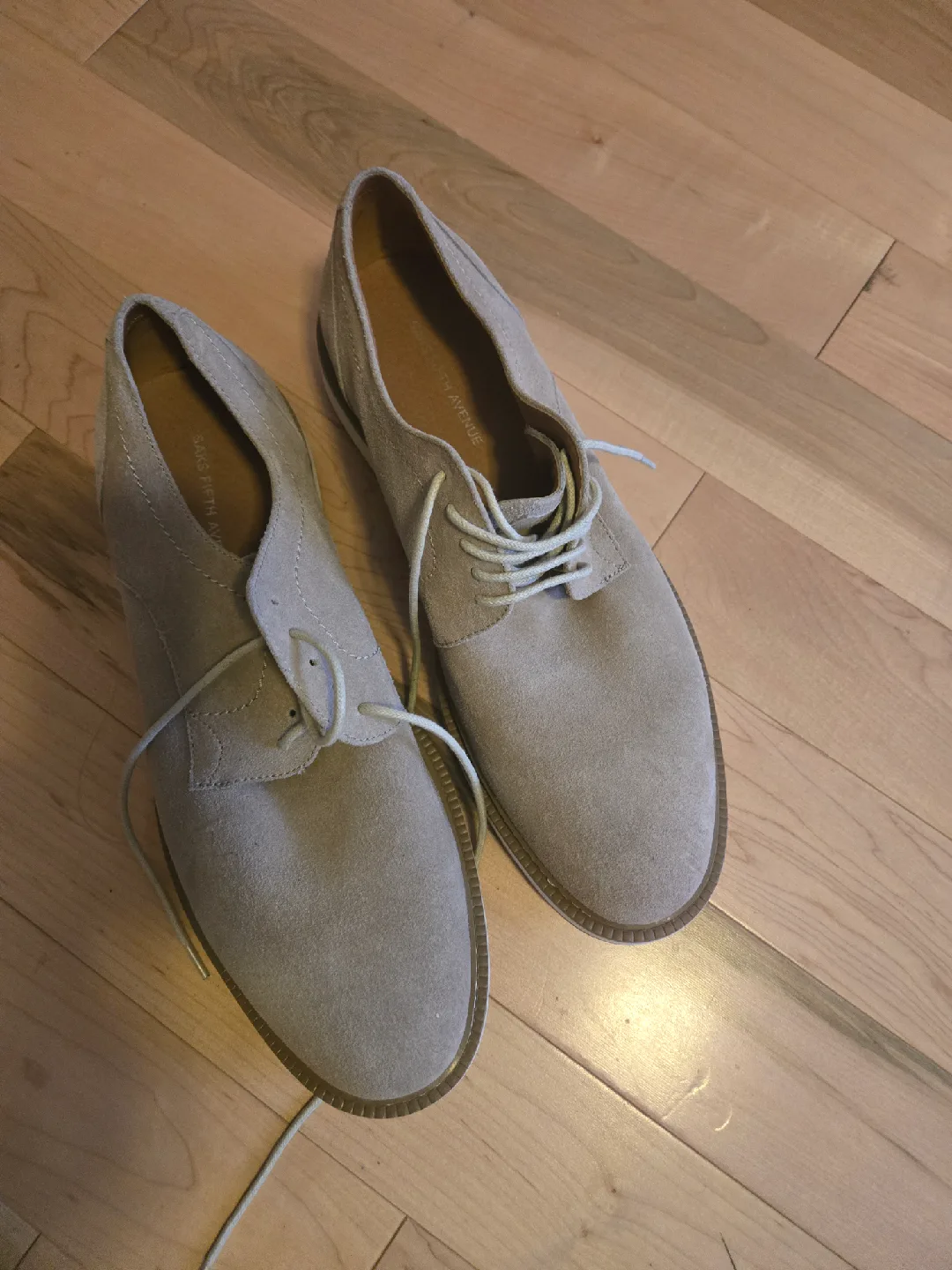 Saks Fifth Avenue Suede Oxford Shoes thumbnail