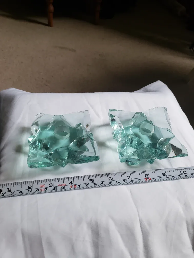 Decorative Glass Candle Holders - Set of 2 image indicator(2)