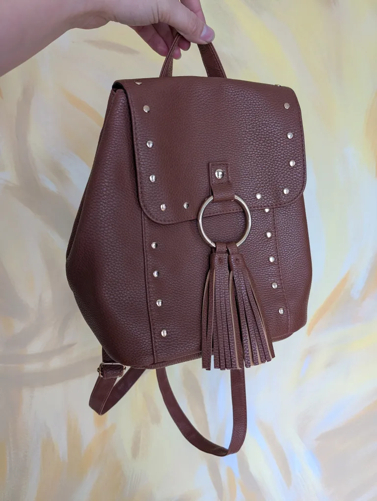 Justice Brown Backpack Purse thumbnail