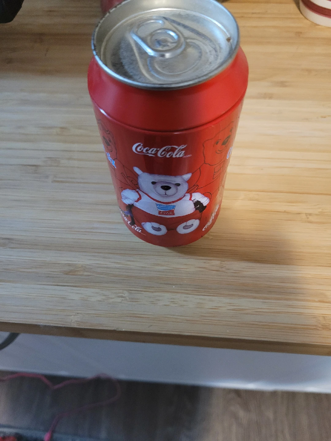 Coca-Cola Polar Bear Bean Bag Plush Can