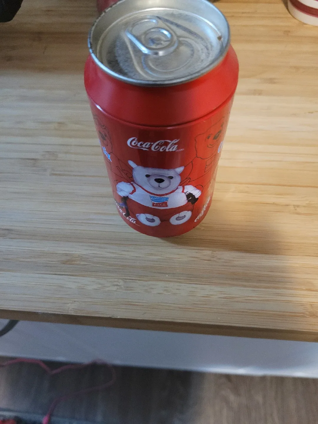 Coca-Cola Polar Bear Bean Bag Plush Can thumbnail