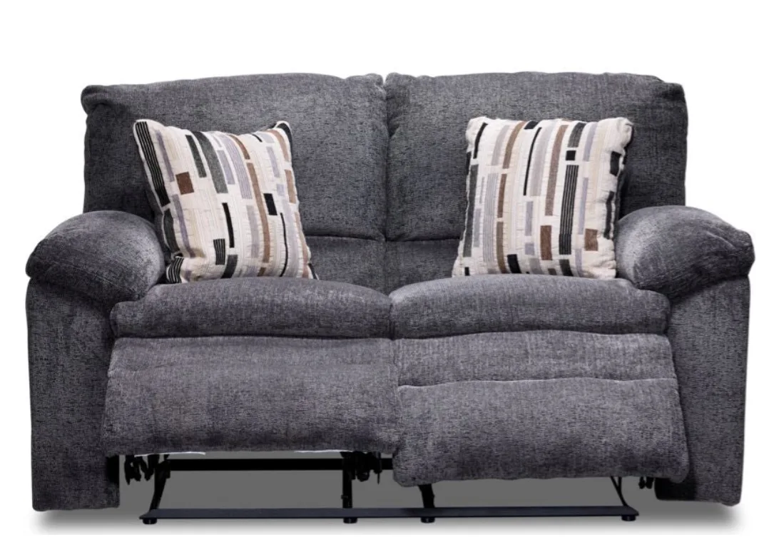 Grey Reclining Loveseat - 60" Wide image indicator(6)