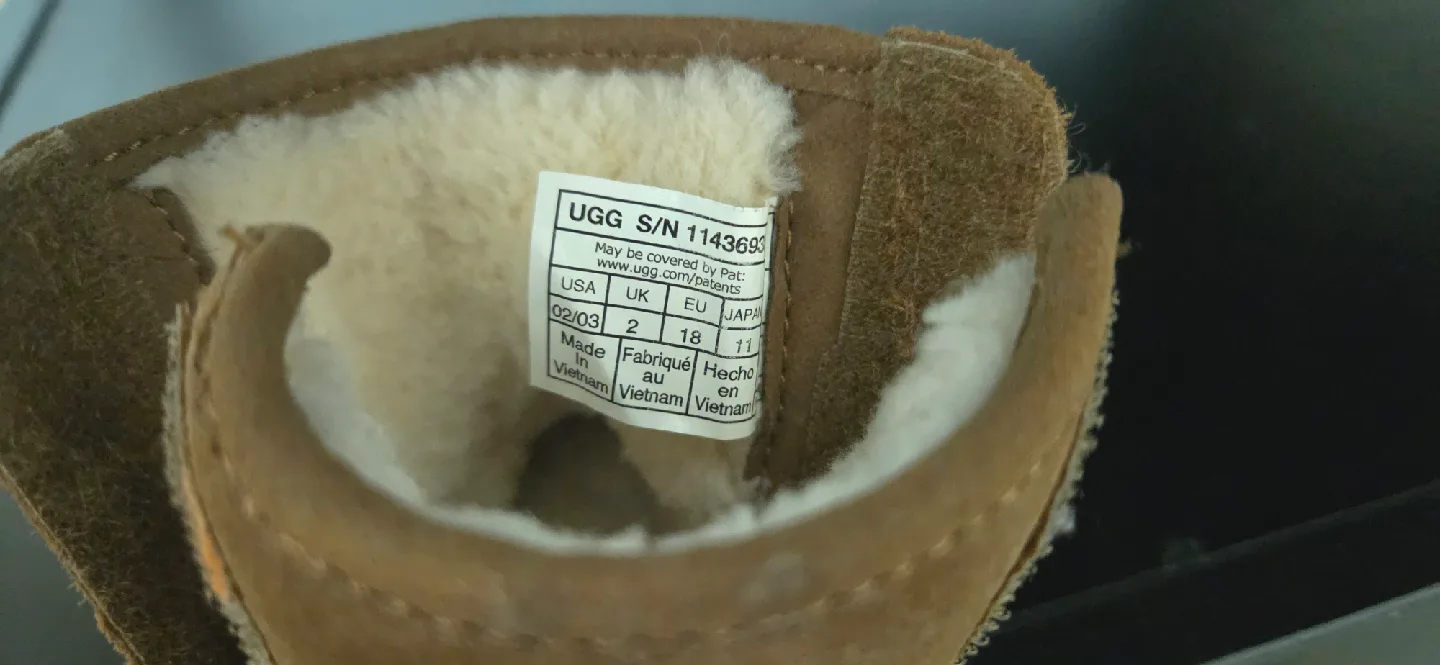 UGG Brown Baby Boots Size 2 image indicator(5)