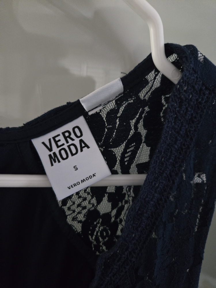 Vero Moda Blue Lace Dress - Size S - photo 3