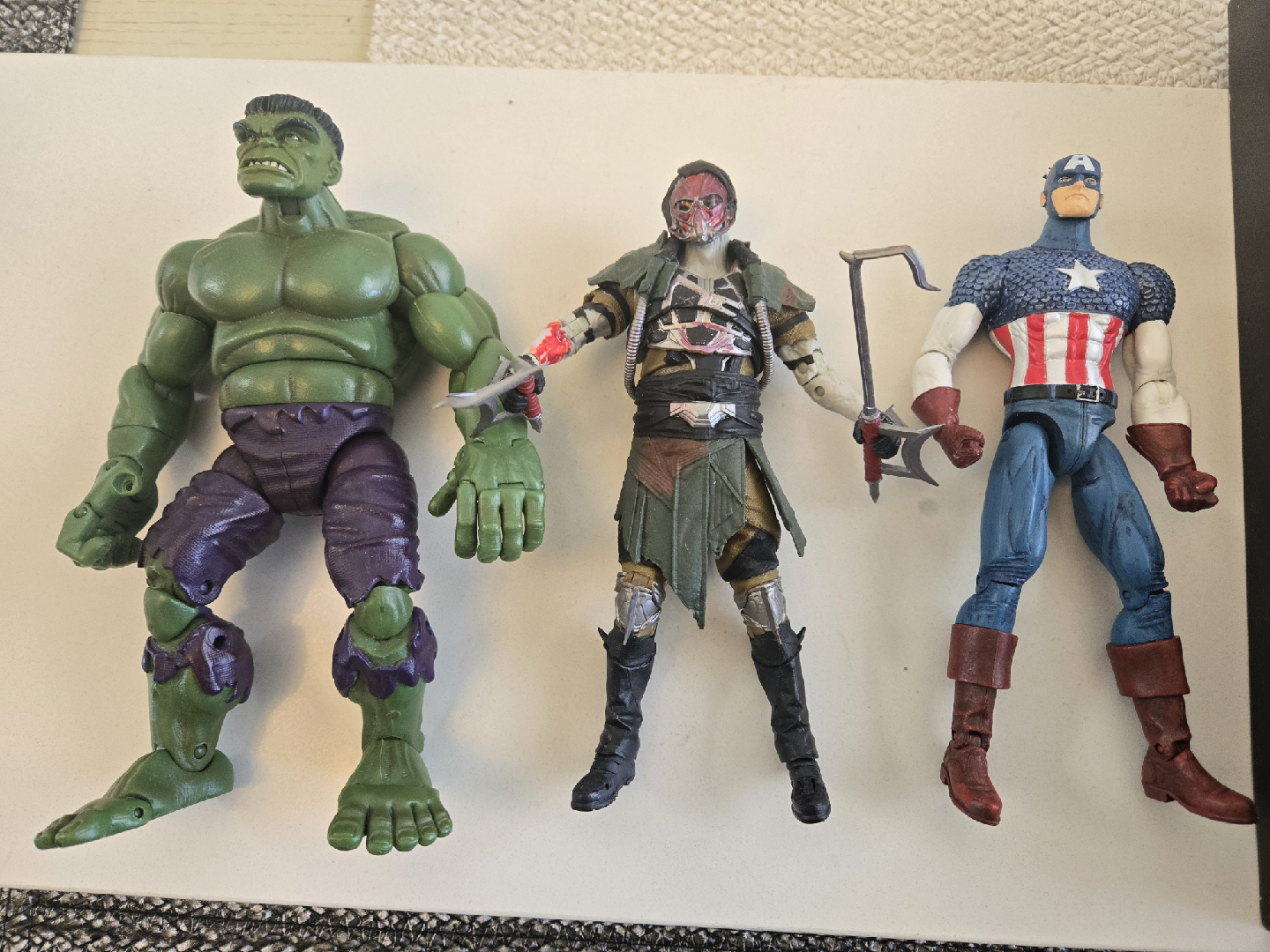 3 misc 7 inch action figures