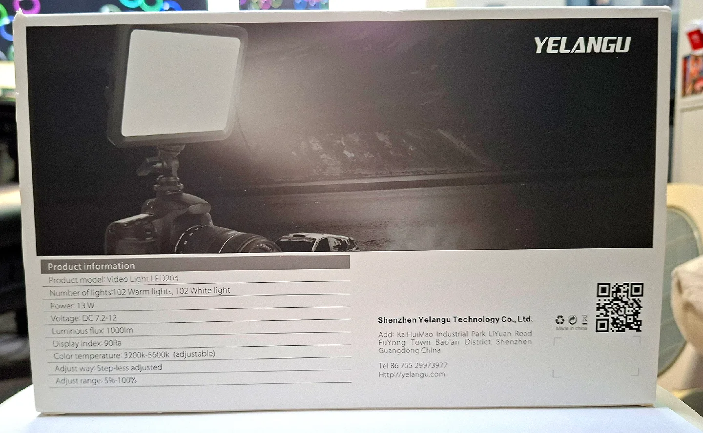 YELANGU LED204 Video Light Panel X2 image indicator(2)