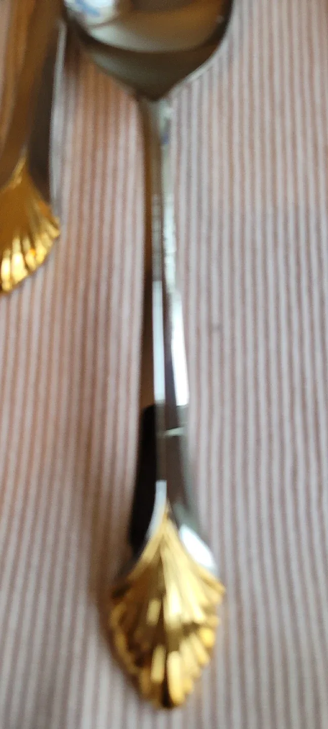 Silverware Set with Gold Accents image indicator(5)