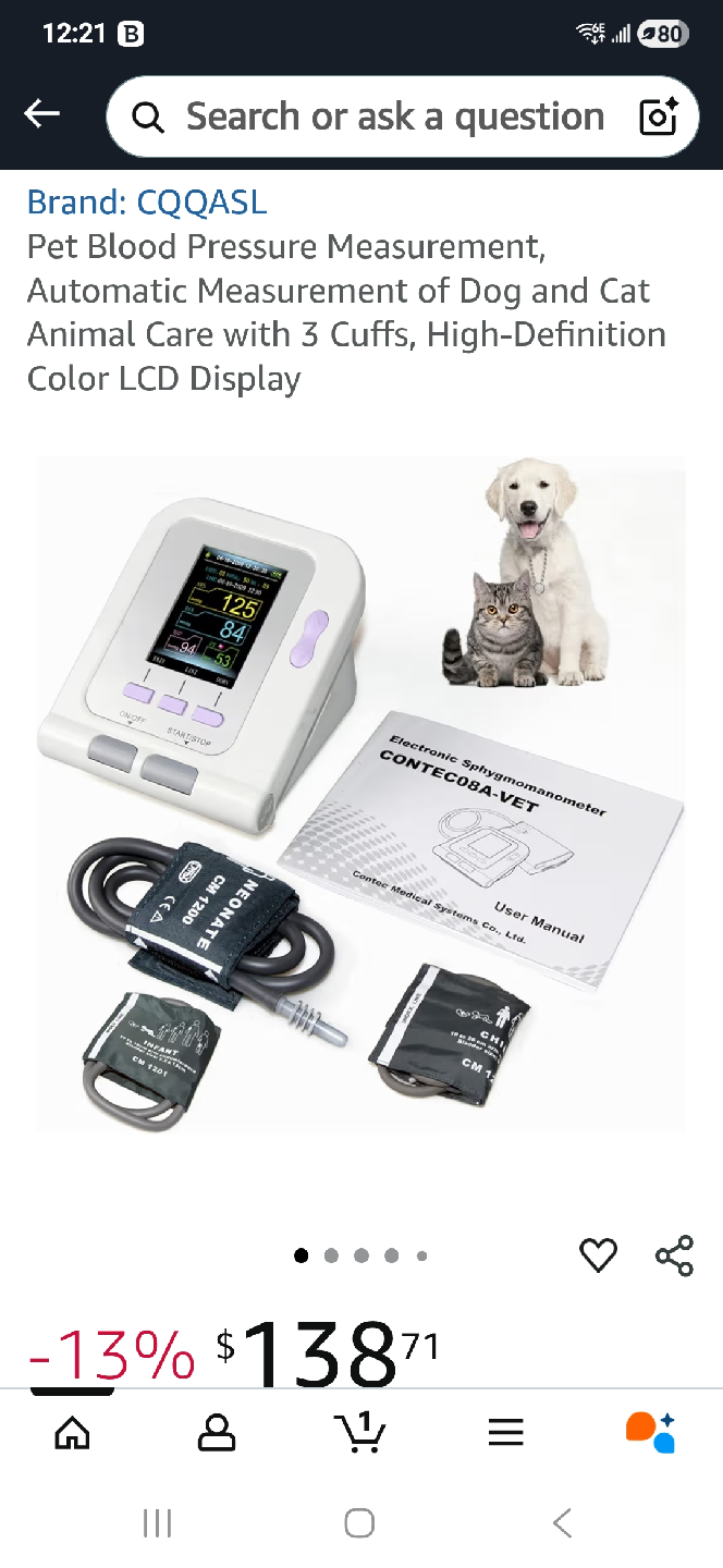 CQQASL Pet Blood Pressure Monitor - photo 4