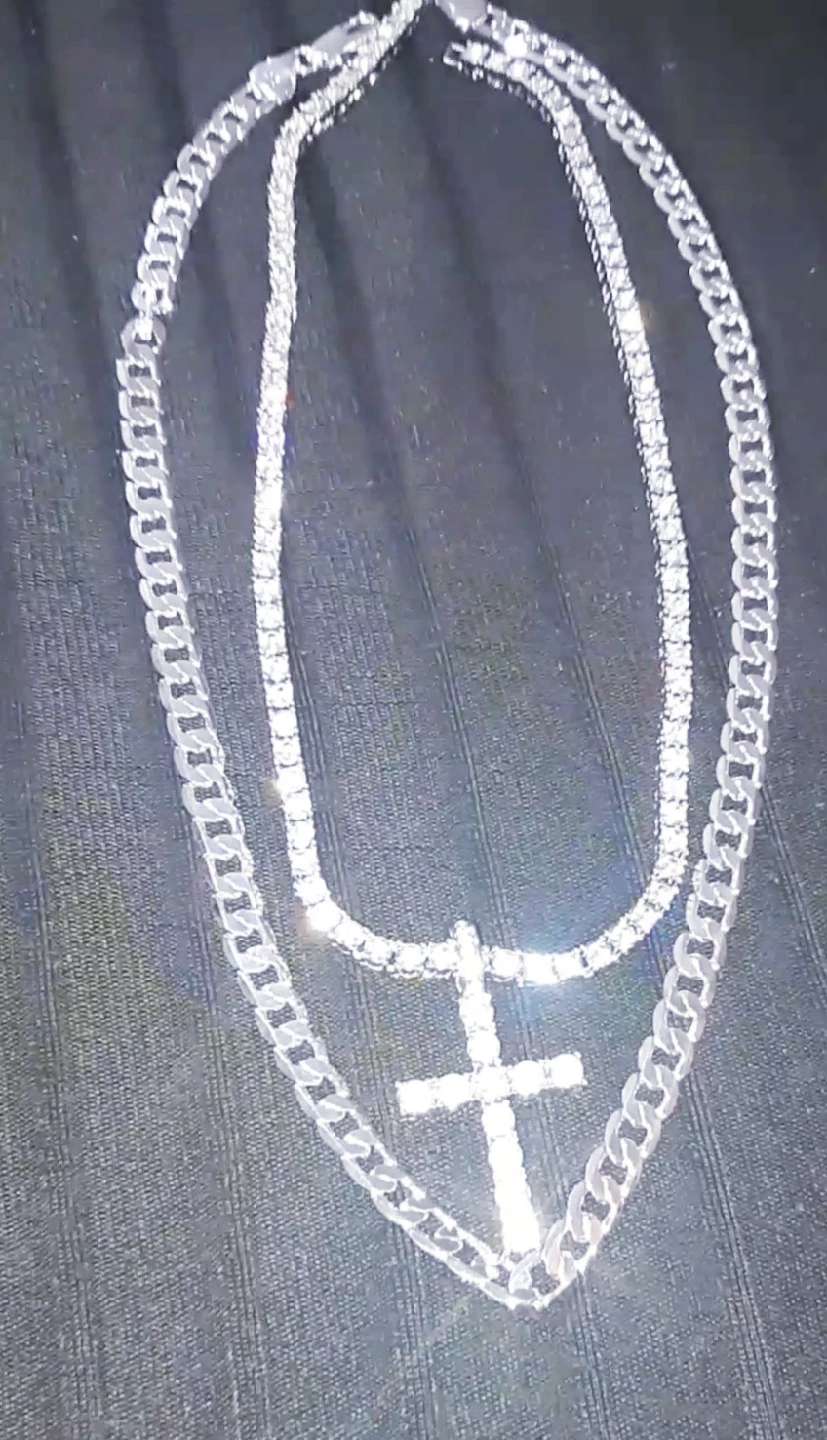 Ice Out Tennis Chain and 925 Silver Chain