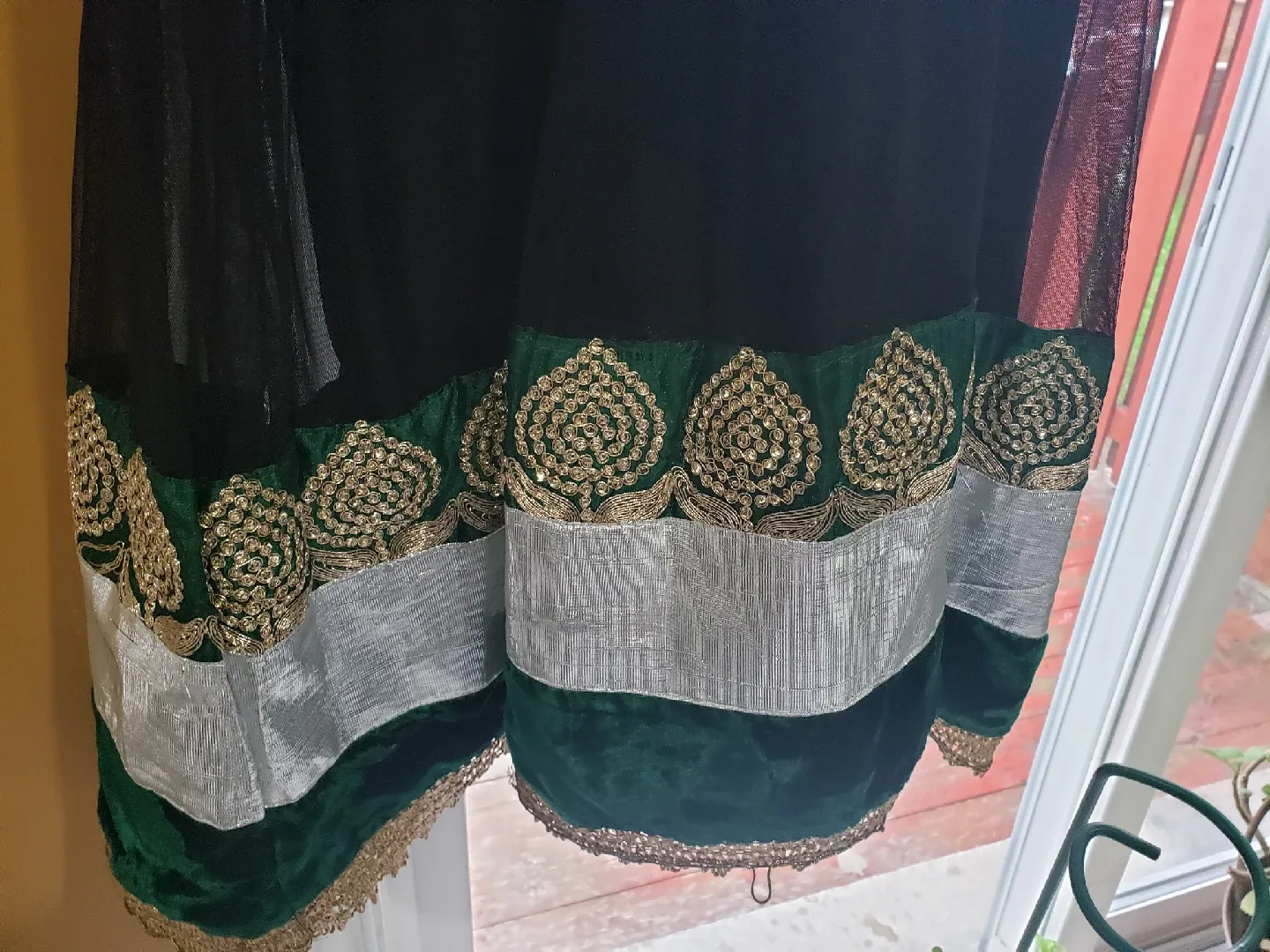 Black Anarkali Dress with Dupatta image indicator(3)