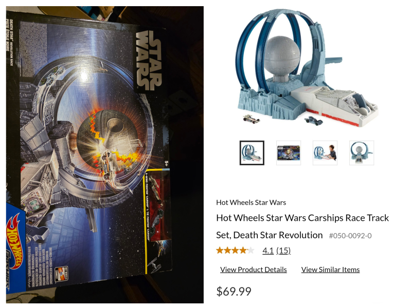 Star Wars Hot Wheels Death Star Revolution Race Set