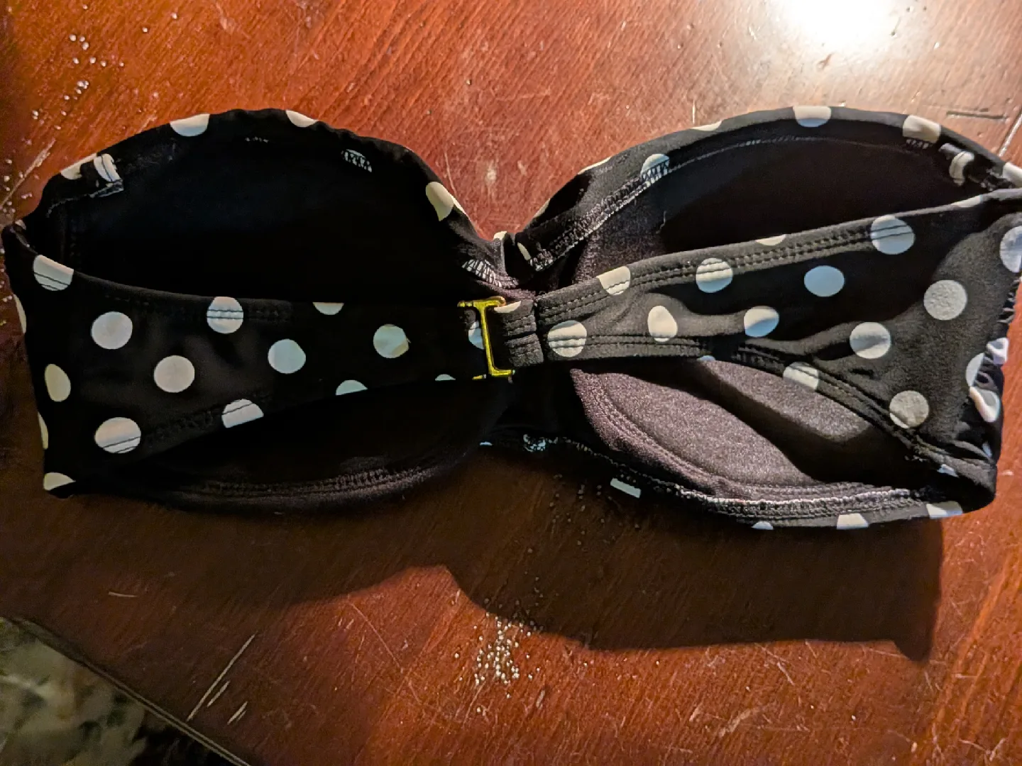 Polka Dot Bikini Top - Black & White image indicator(2)