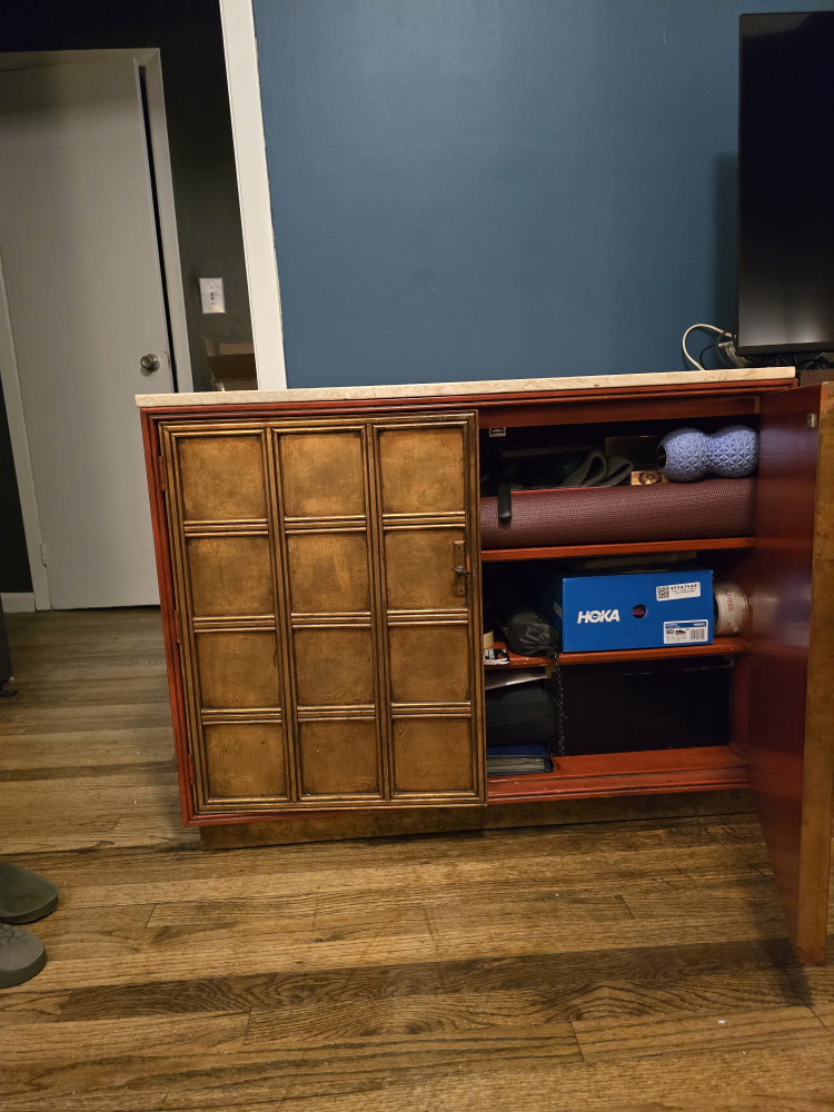 Red and Gold Accent Cabinet - photo 5