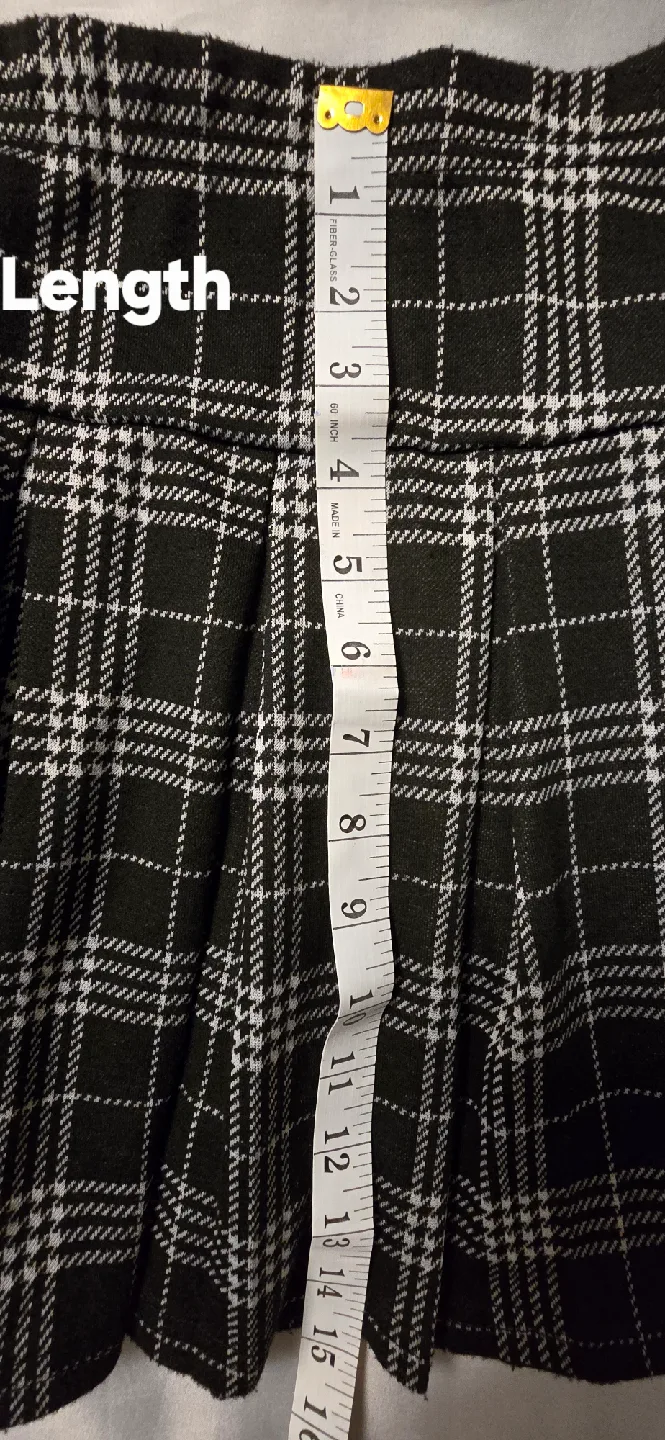 Teen Girls Plaid Mini Kilt Style Skirt - Adult Size Medium image indicator(4)