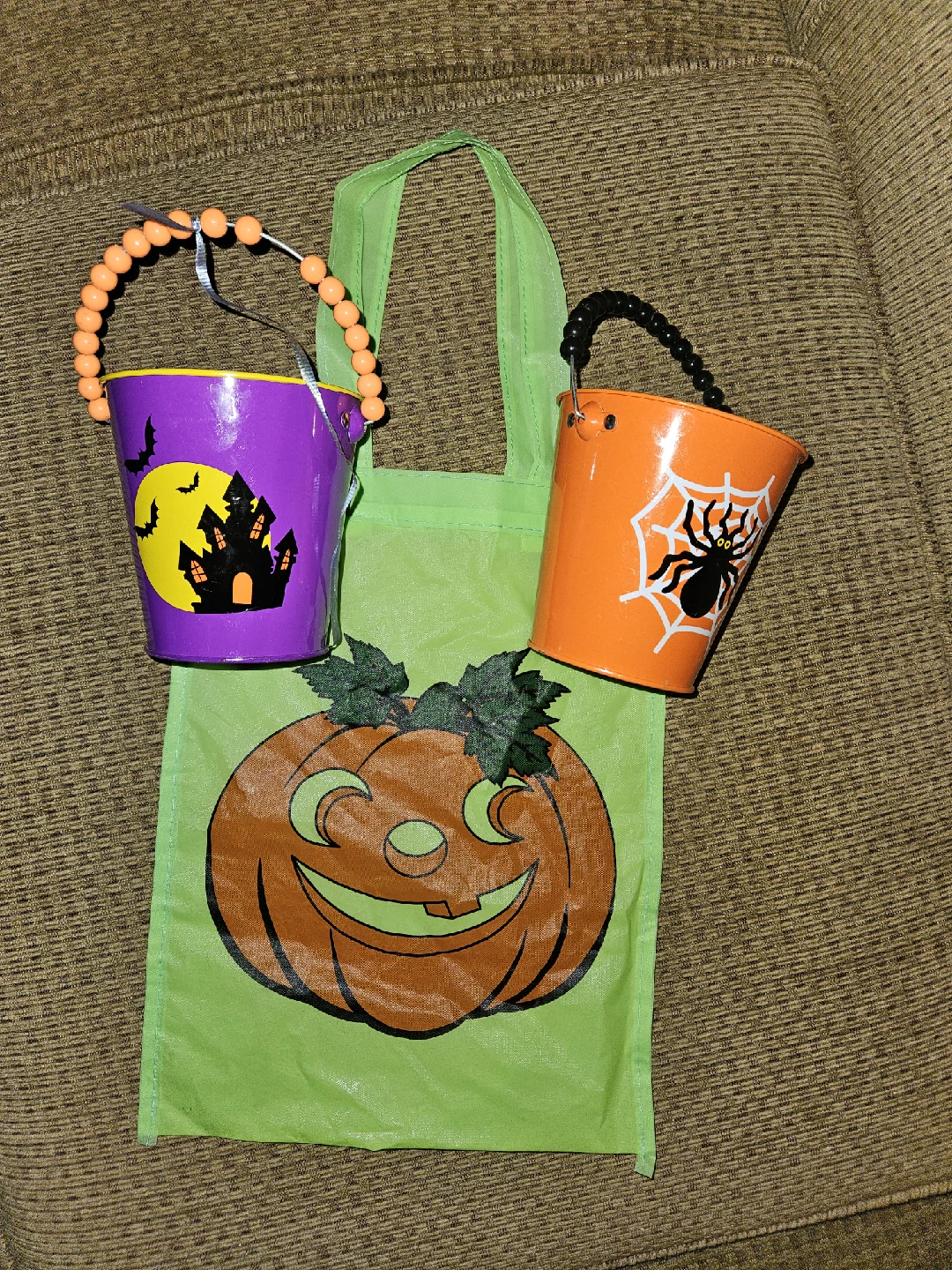 Halloween Trick or Treat Buckets & Bag
