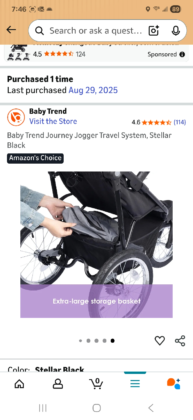 Baby Trend Infant Car Seat - Stellar Black - photo 3