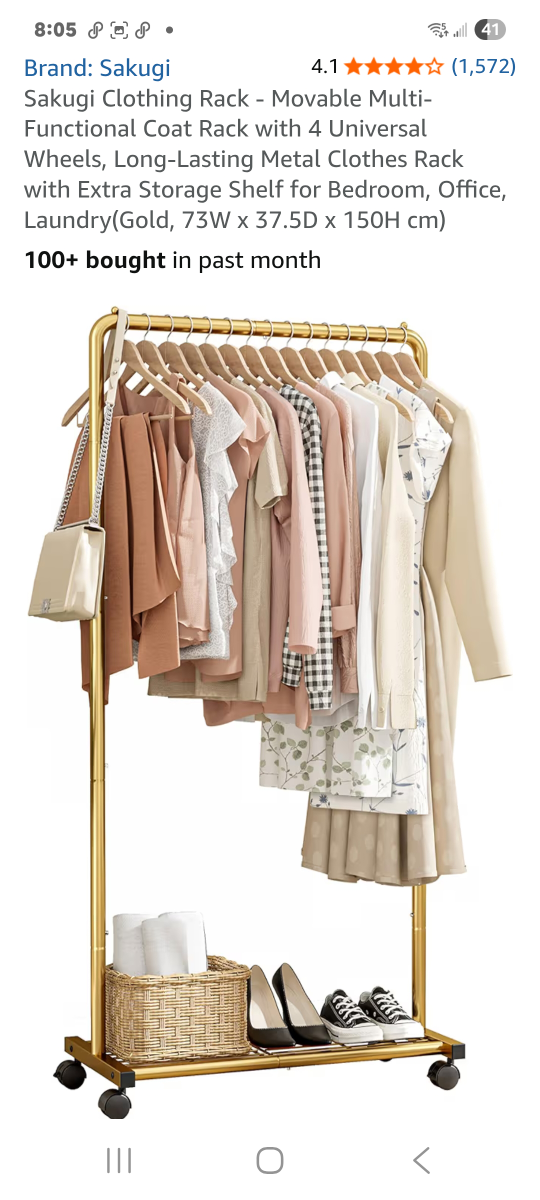 Sakugi Clothing Rack - Movable Multi-Functional Coat Rack