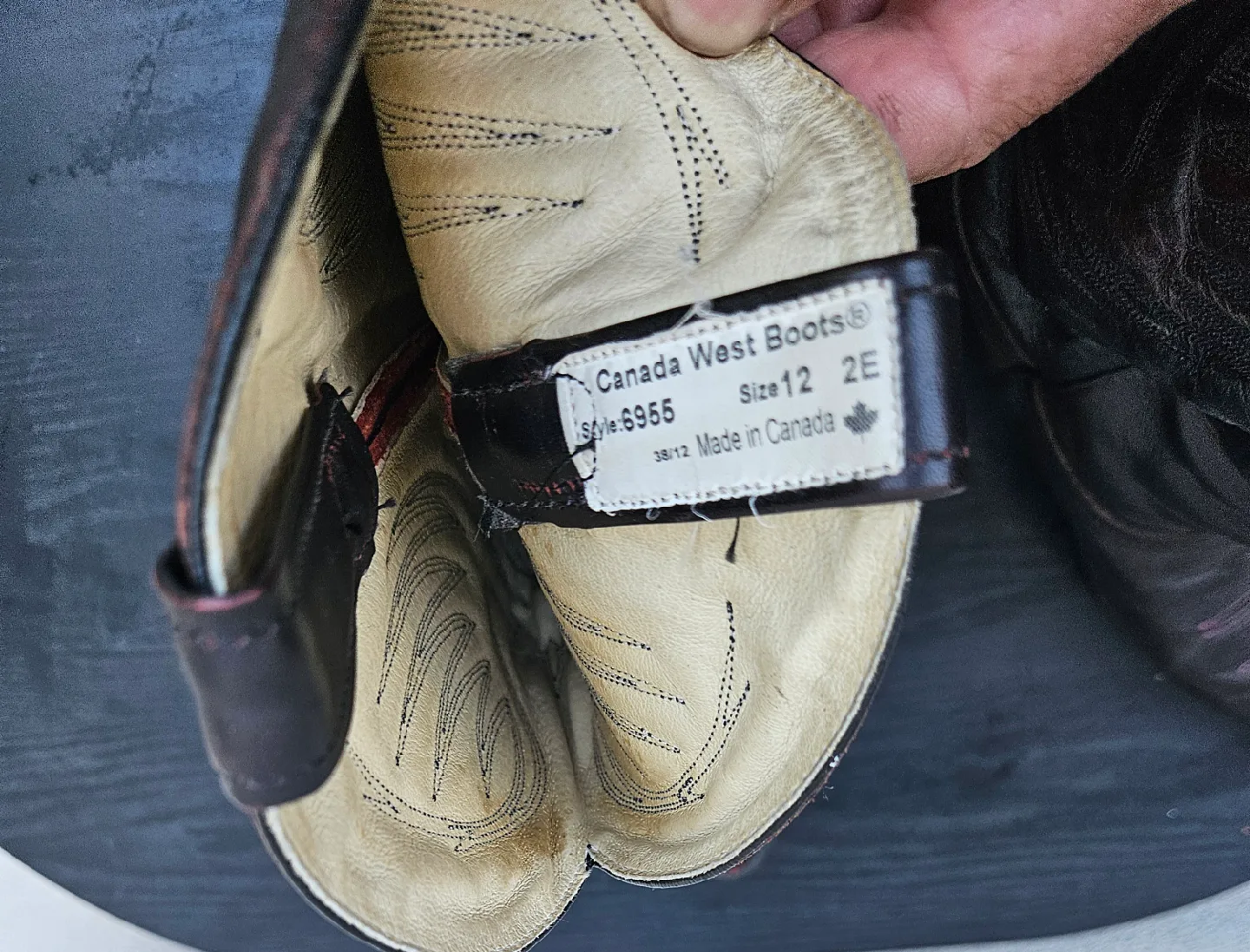 Canada West boots style 6955 size 12 image indicator(6)