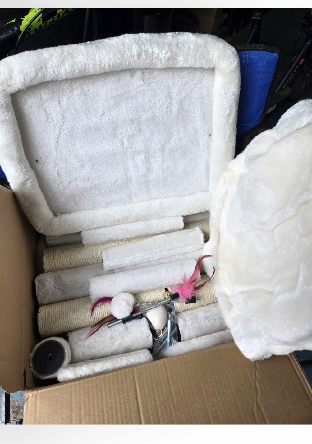 New YOUPET 33.46" Cat Tree Tower - Beige - photo 2