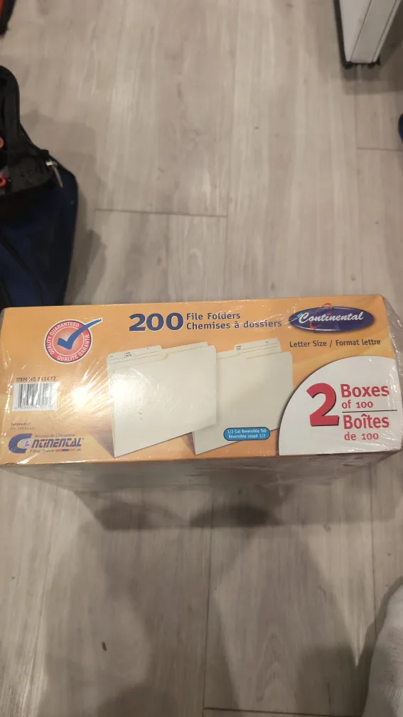 Continental 200 File Folders - Letter Size image indicator(2)