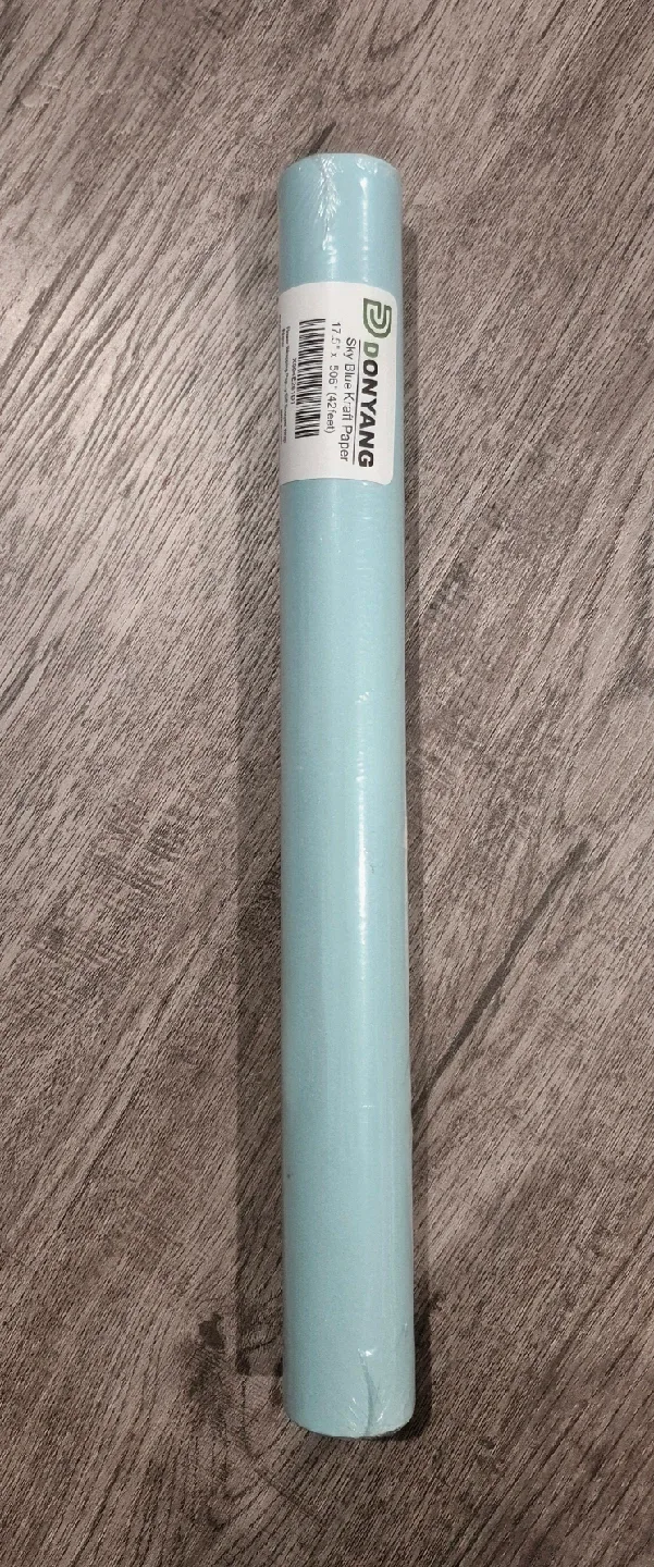 Craft Wrapping Paper Roll, Sky Blue 17.5"x506" image indicator(3)