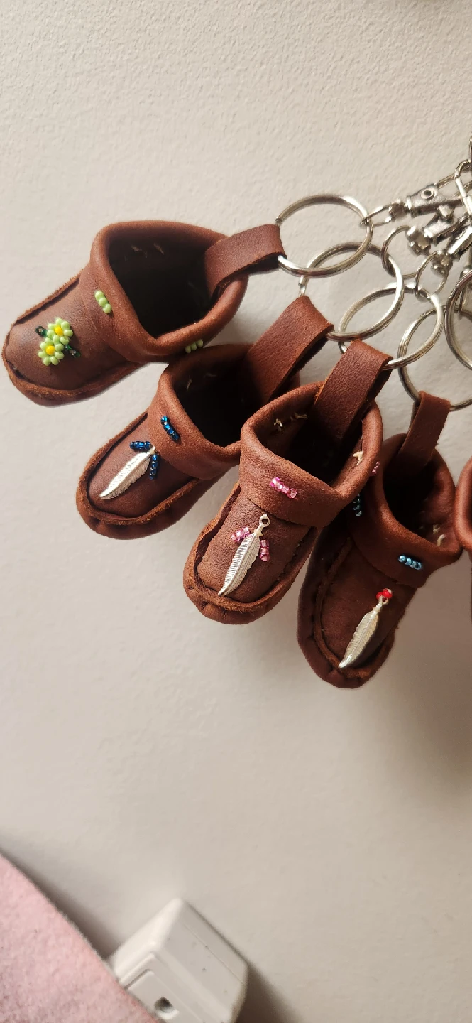 Handmade Moccasin Keychain.. Make for a unique Christmas gift