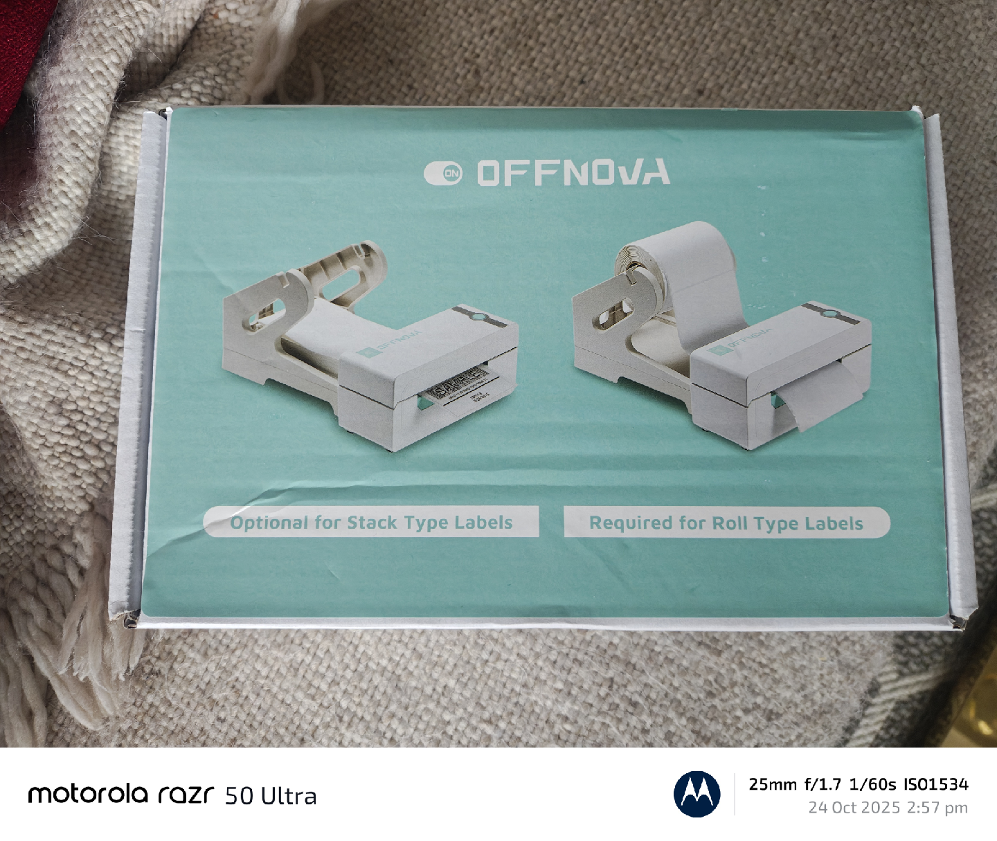 OFFNOVA Thermal Label Printer - Label Holder Included - photo 3