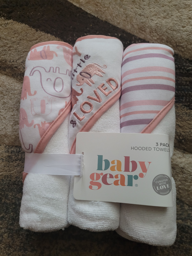 Baby Gear 3-Pack Hooded Towels - New