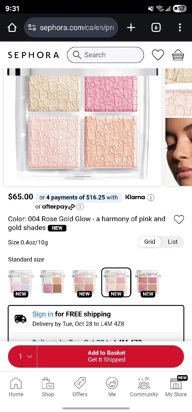 Dior Backstage Glow Maximizer Palette - Rose Gold image indicator(4)