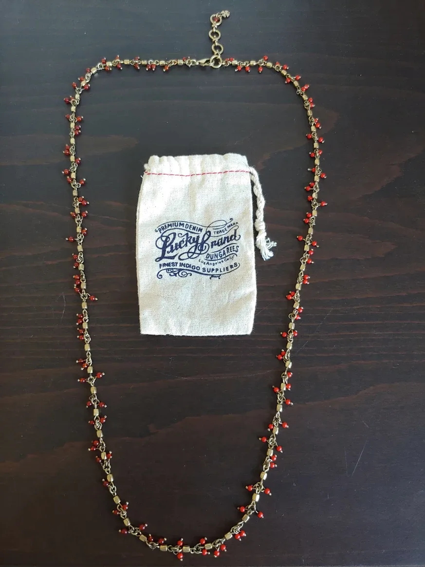 Lucky Brand Red Beaded Necklace image indicator(3)