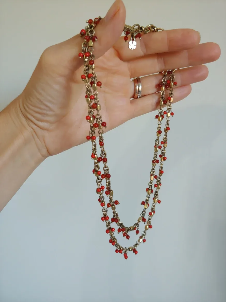 Lucky Brand Red Beaded Necklace image indicator(6)