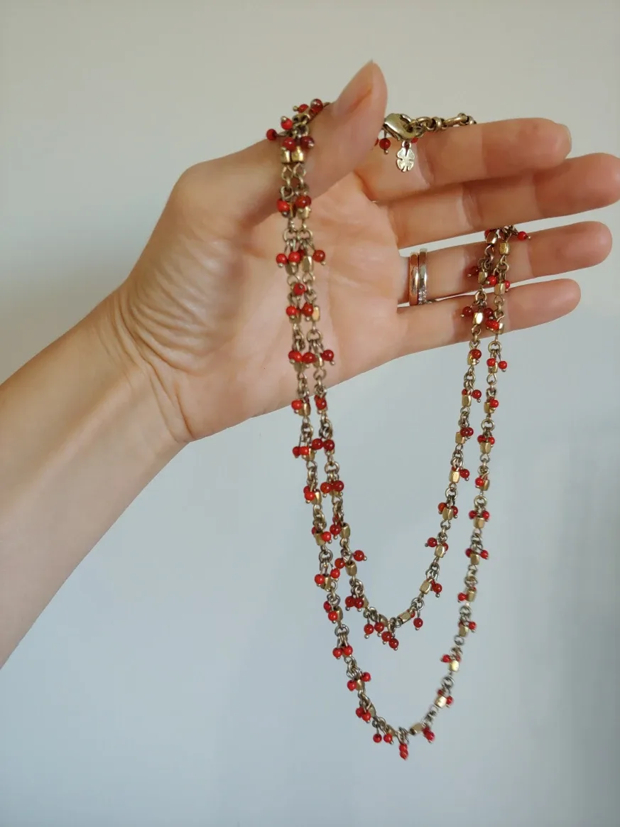 Lucky Brand Red Beaded Necklace image indicator(7)