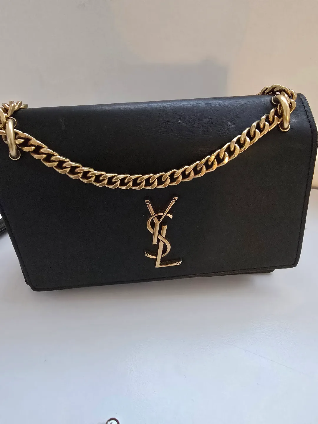 Saint Laurent YSL Black Leather Chain Bag image indicator(2)