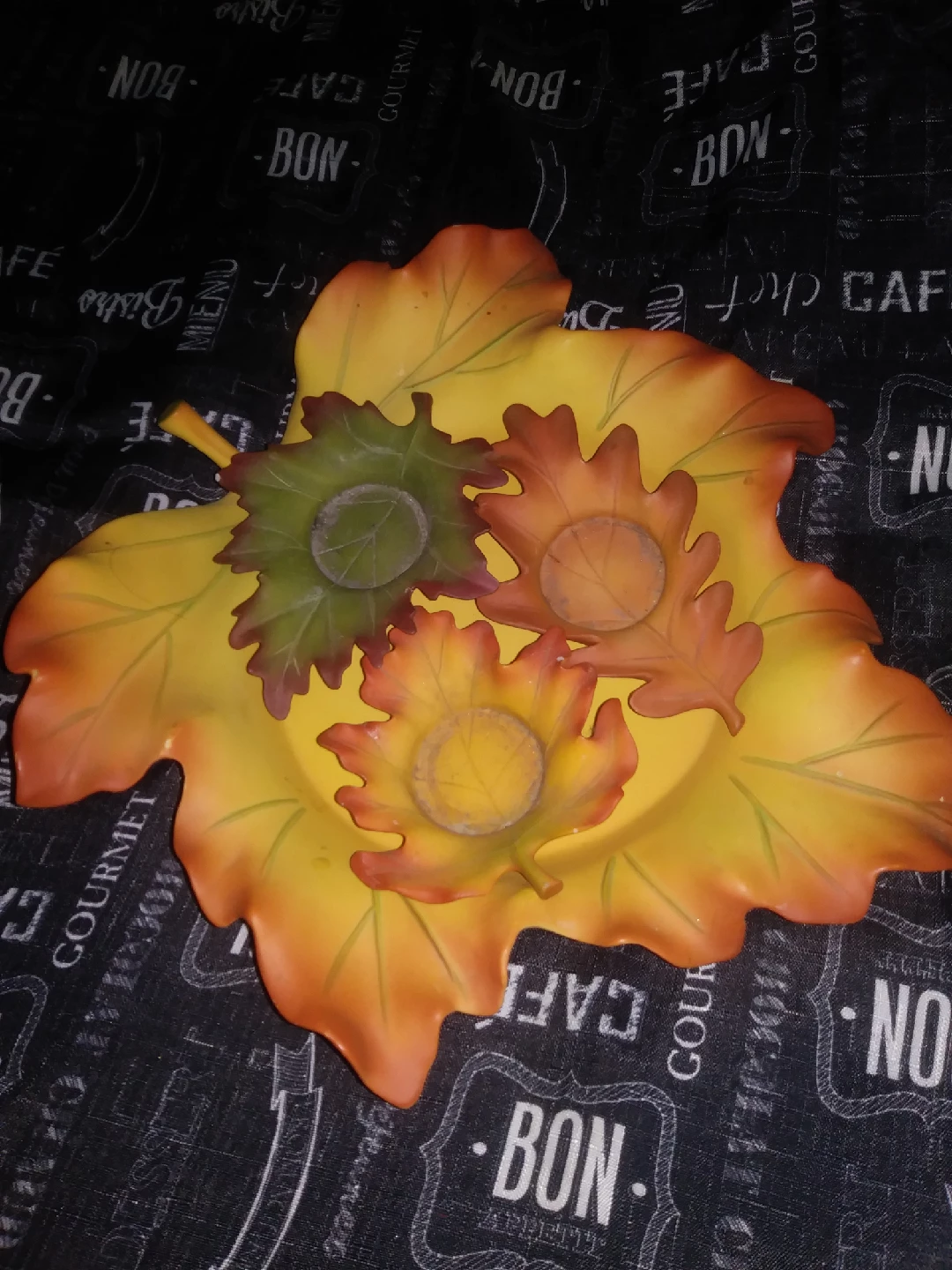 Leaf Shaped Candle Holder