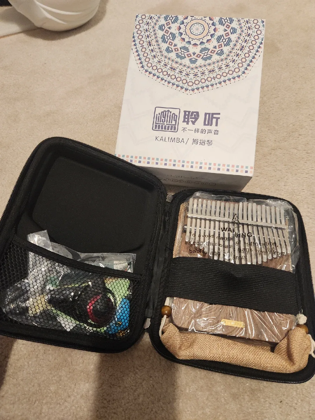 Kalimba Thumb Piano with Case image indicator(2)