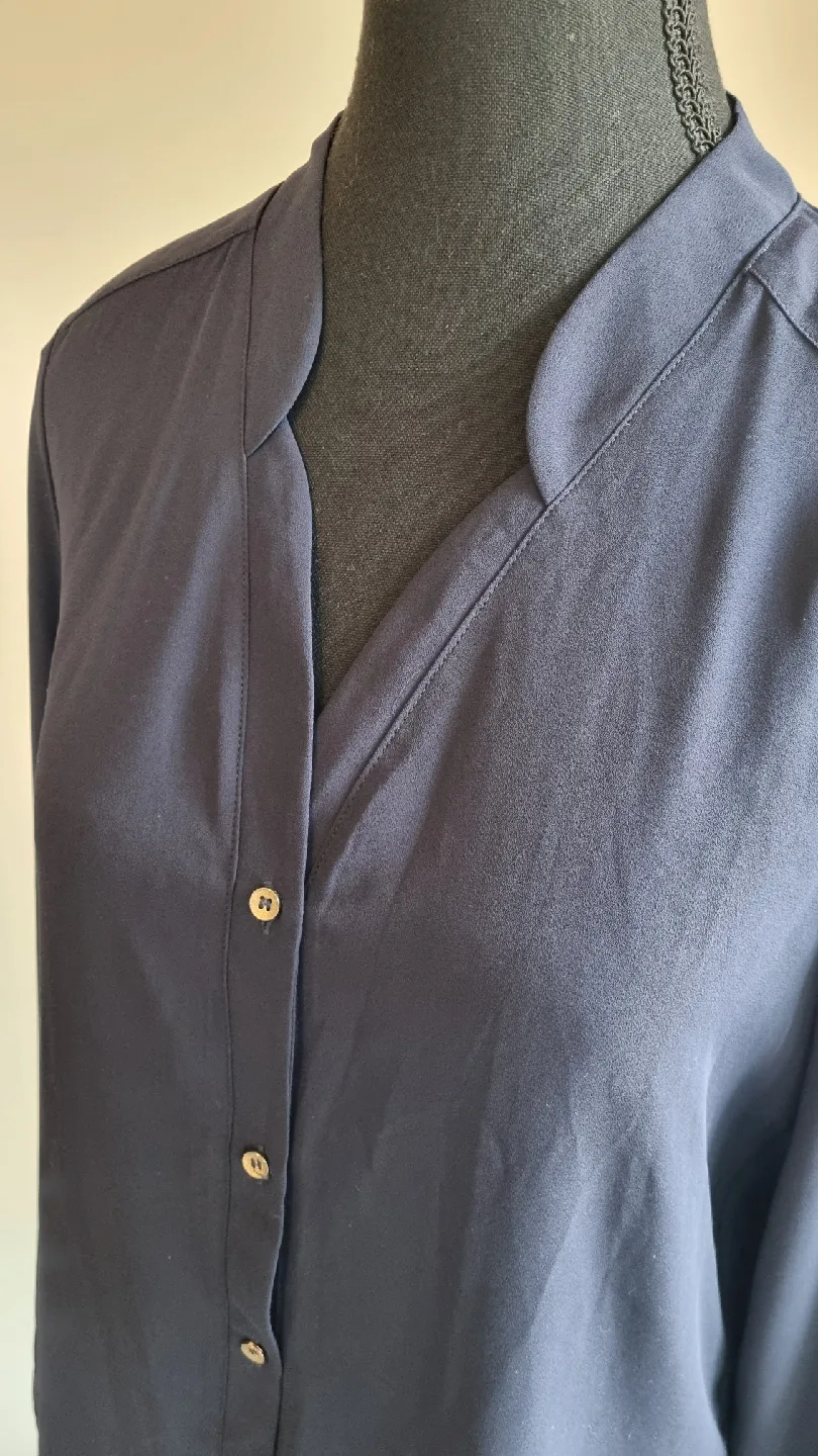 Mango Basics Navy Blouse - Size S image indicator(2)