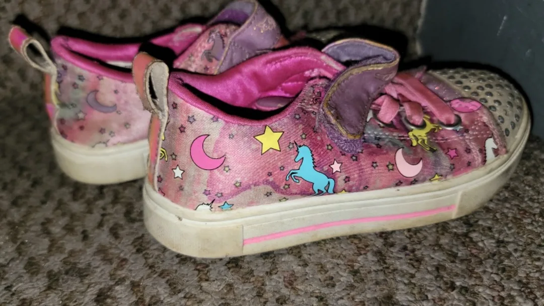 Skechers Twinkle Toes Unicorn Sneakers Size 10 image indicator(2)
