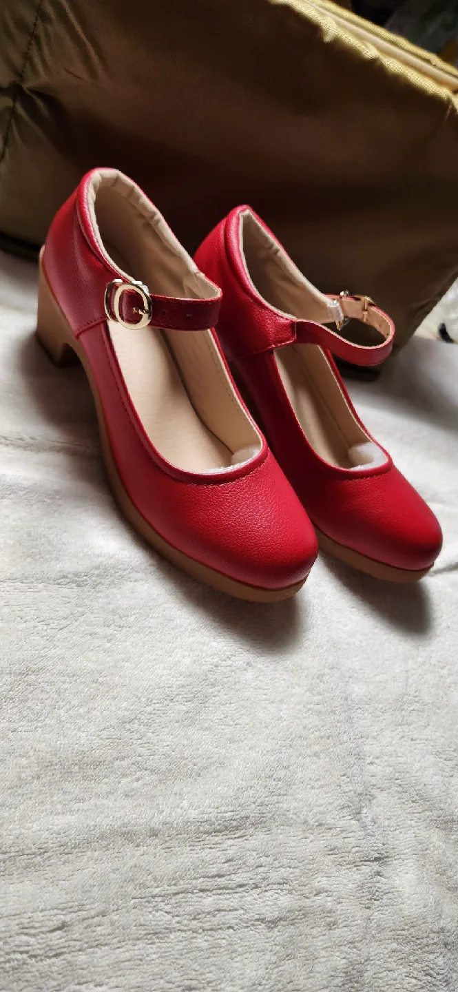 Red Mary Jane Style Shoes image indicator(3)