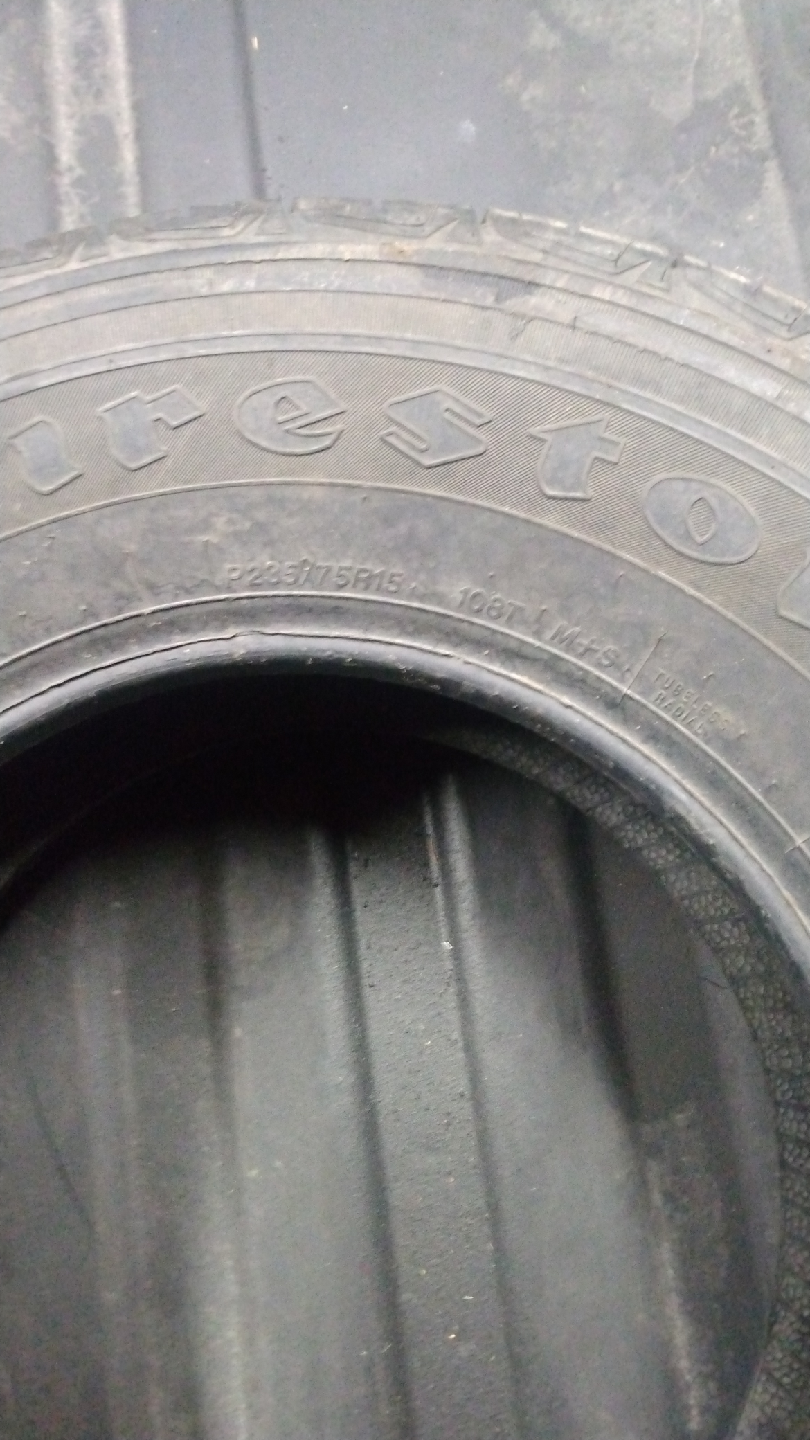 P235/75R15 Firestone Destination 1 tire - photo 2