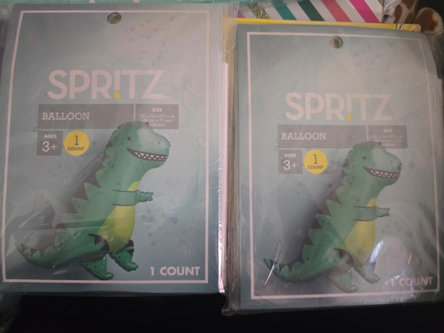 Spritz Dinosaur Balloon, New in Package!