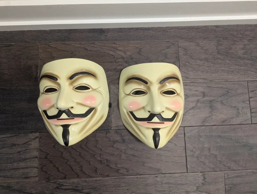 Guy Fawkes Anonymous/V for Vendetta Masks thumbnail