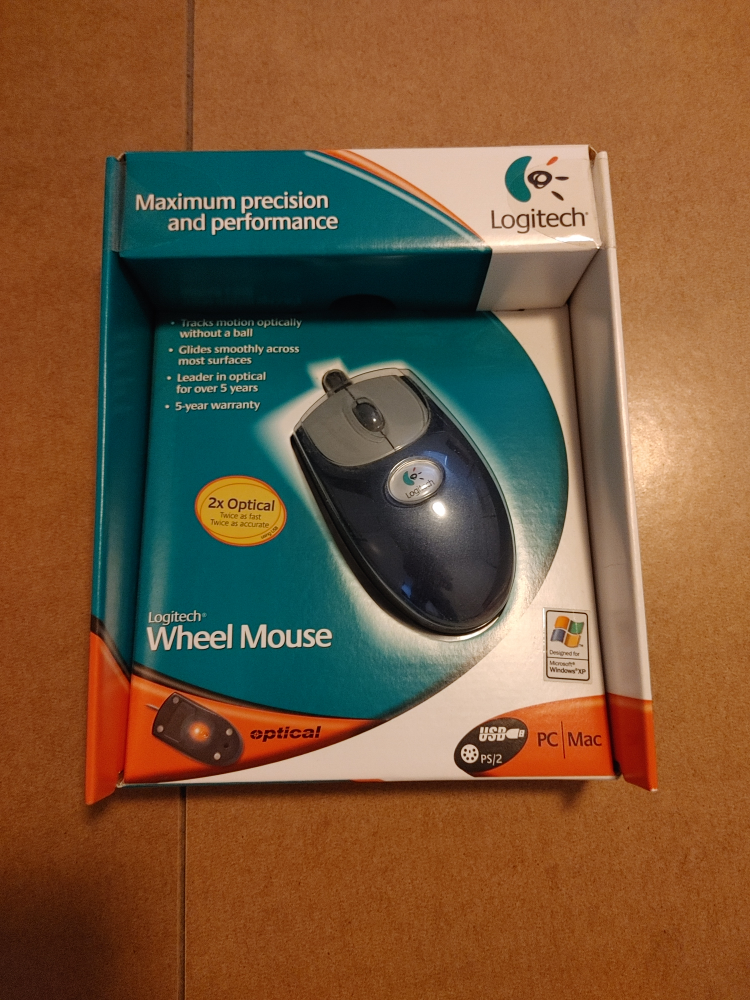 🧡BRAND NEW! LOGITECH OPTICAL WHEEL MOUSE.
