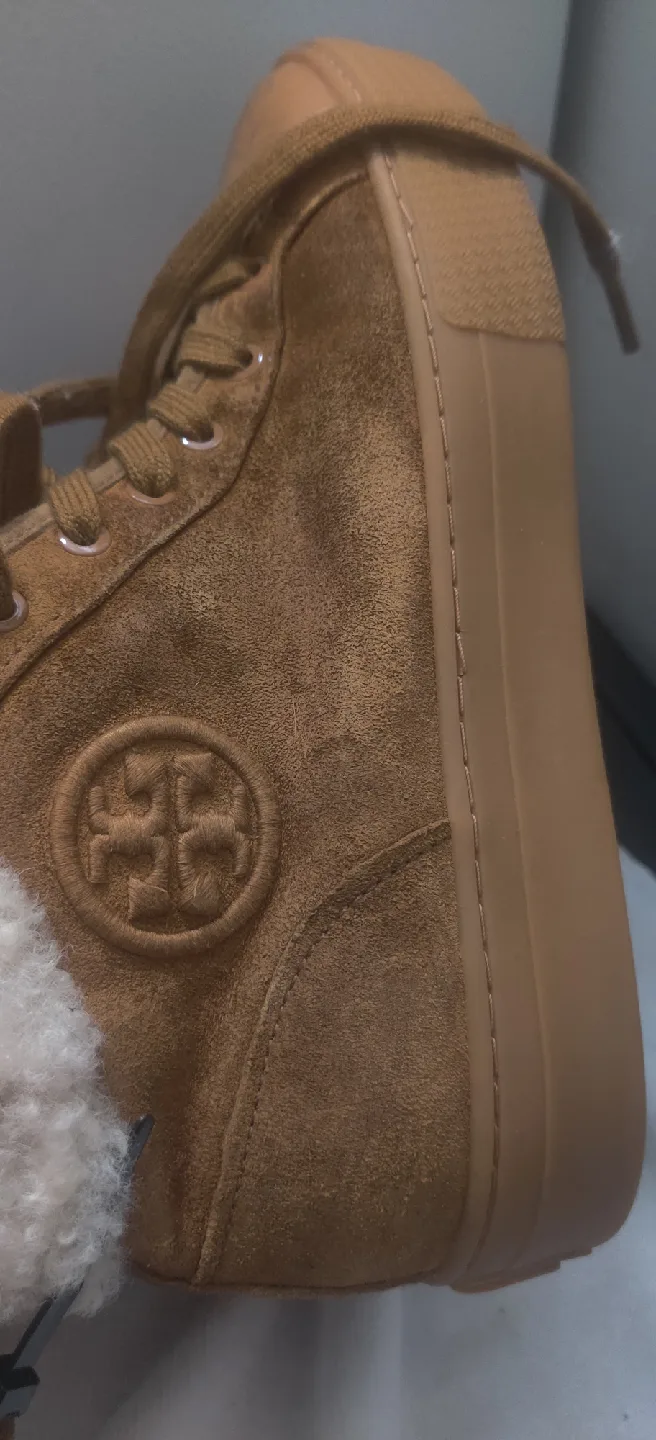 Tory Burch Suede & Shearling Sneakers image indicator(2)