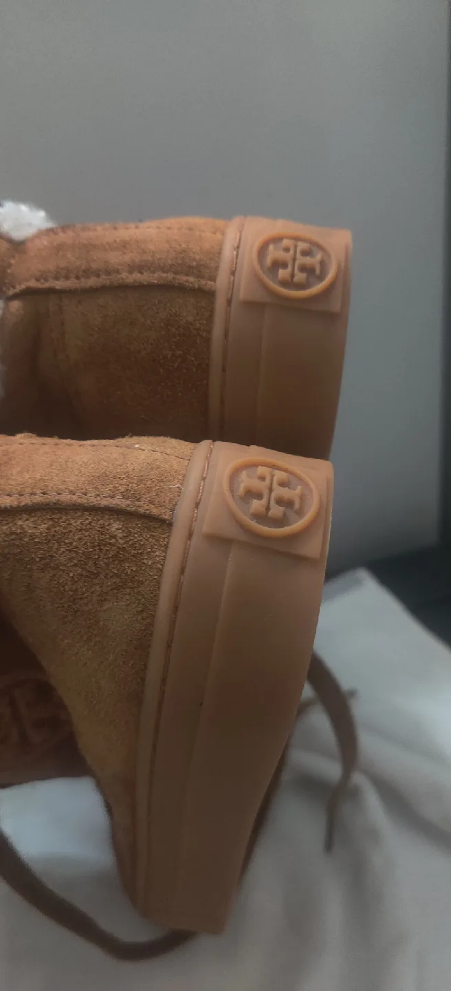 Tory Burch Suede & Shearling Sneakers image indicator(3)