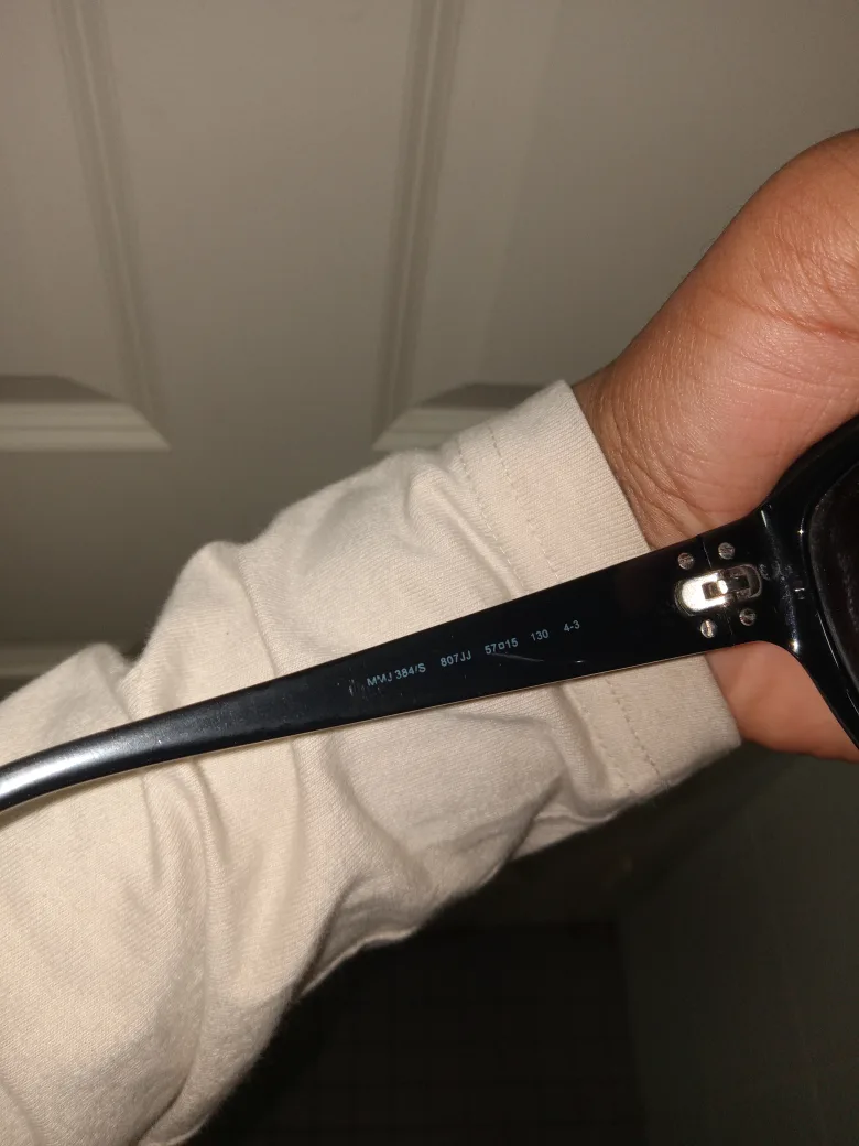 Marc by Marc Jacobs Black Sunglasses image indicator(5)