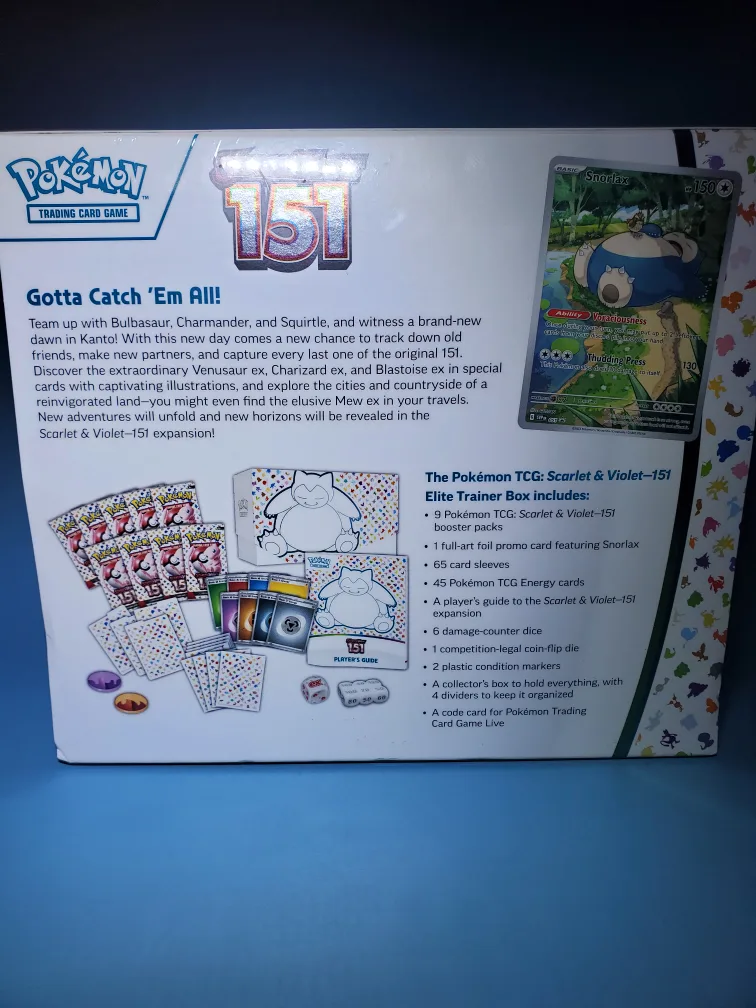 Pokemon Box (Sealed) Scarlet & Violet 151 Elite Trainer  Box image indicator(4)