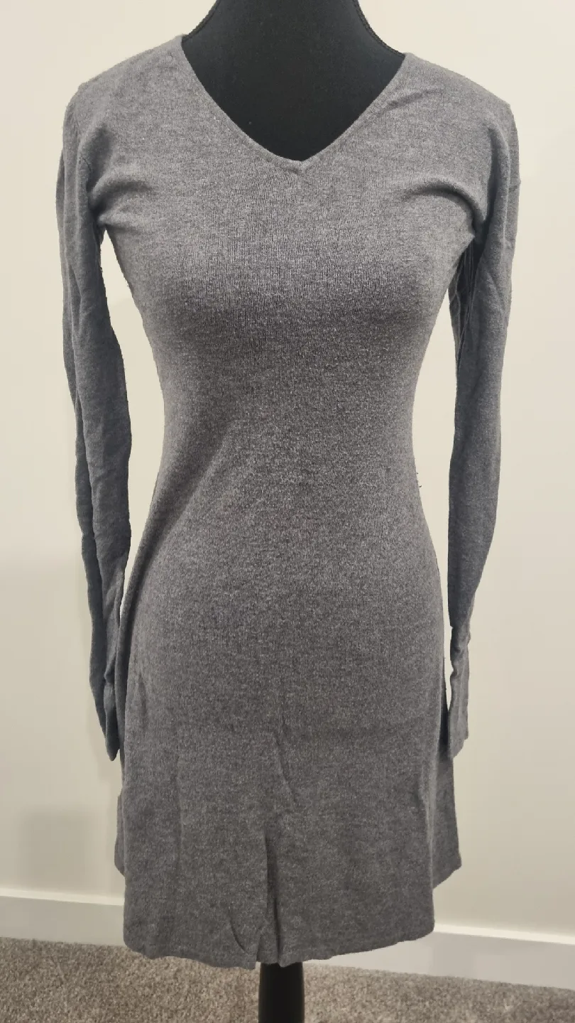 Grey Knit Sweater Dress image indicator(2)
