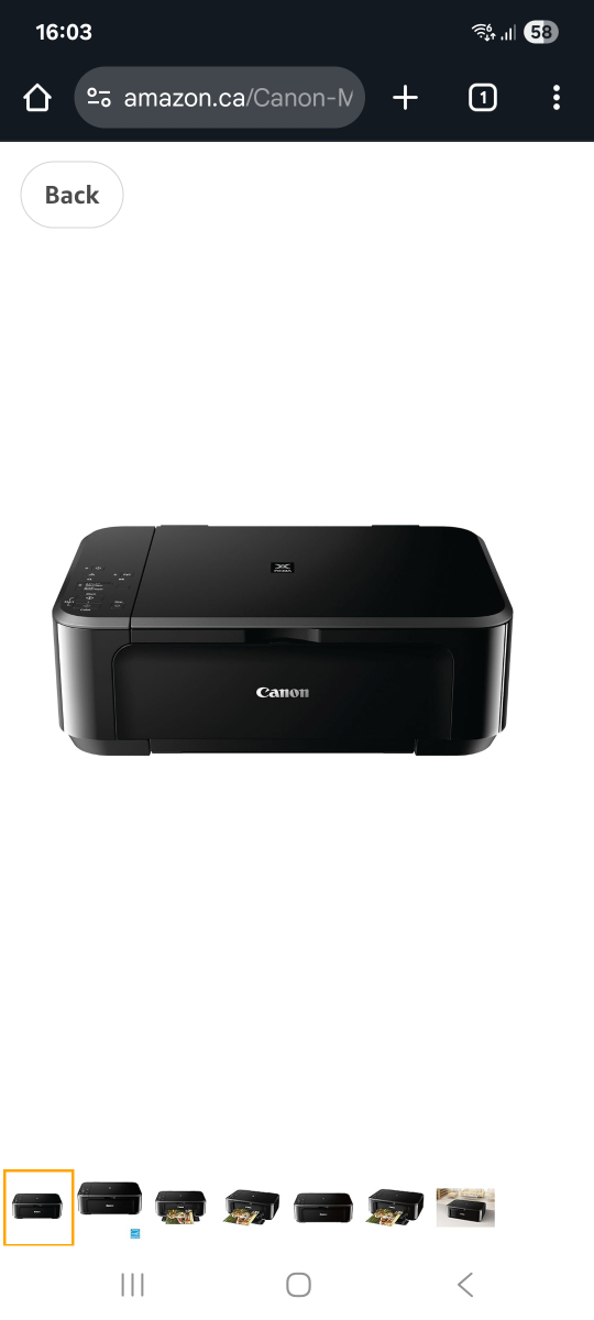 Canon PIXMA MG3620 Wireless All-in-One Printer - Black