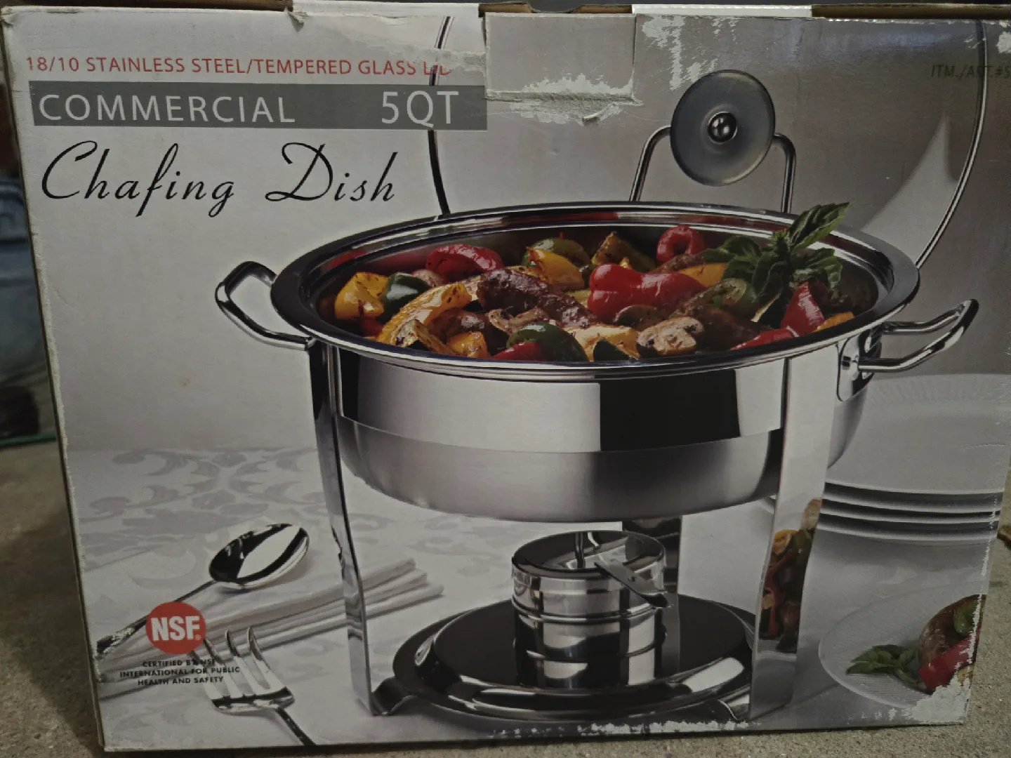 Commercial 5 Quart Chafing Dish thumbnail